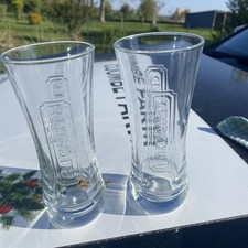 RICARD tumbler glass x 2  25 cl  aperitif pastis pernod bar  party heavy base