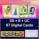 Topps Disney Collect Artful Princess SR+R+UC 87 Cards