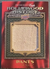 Frank Sinatra 2009 Upper Deck Prominent Cuts HH-1 Relic Card (4 for Texas Pants)