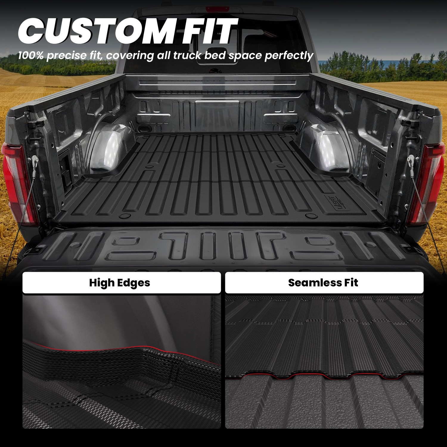 LASFIT 5.5 FT Truck Bed Mat for Ford F-150 2024-2026 Waterproof Truck Bed Liner