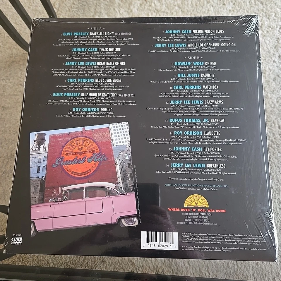 2017 Sun Record Company "Greatest Hits" LP Vinyl Record Memphis TN SEALED NEW! - Image 2 of 2