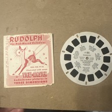 Vintage Retro ViewMaster 1 reel Rudolph the red nosed reindeer  