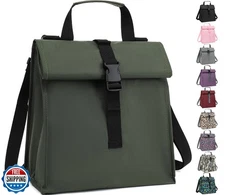 GYEUKHAM Insulated Lunch Bag for Men/Women/Kids, Roll top Reusable Lunch Box 