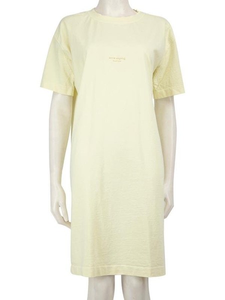 Women Acne Studios Dress Yellow Cotton 36 / S / 44