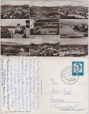 Postcard Gaggenau Multi Picture Card 1964