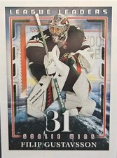 25-26 Topps Stickers Filip Gustavsson League Leaders 🚨🚨🚨 Minnesota Wild 