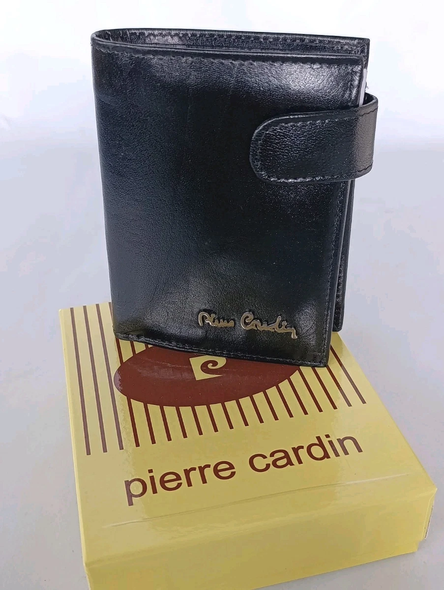 Portafoglio Pierre Cardin uomo grande verticale in vera pelle con la protezione RFID