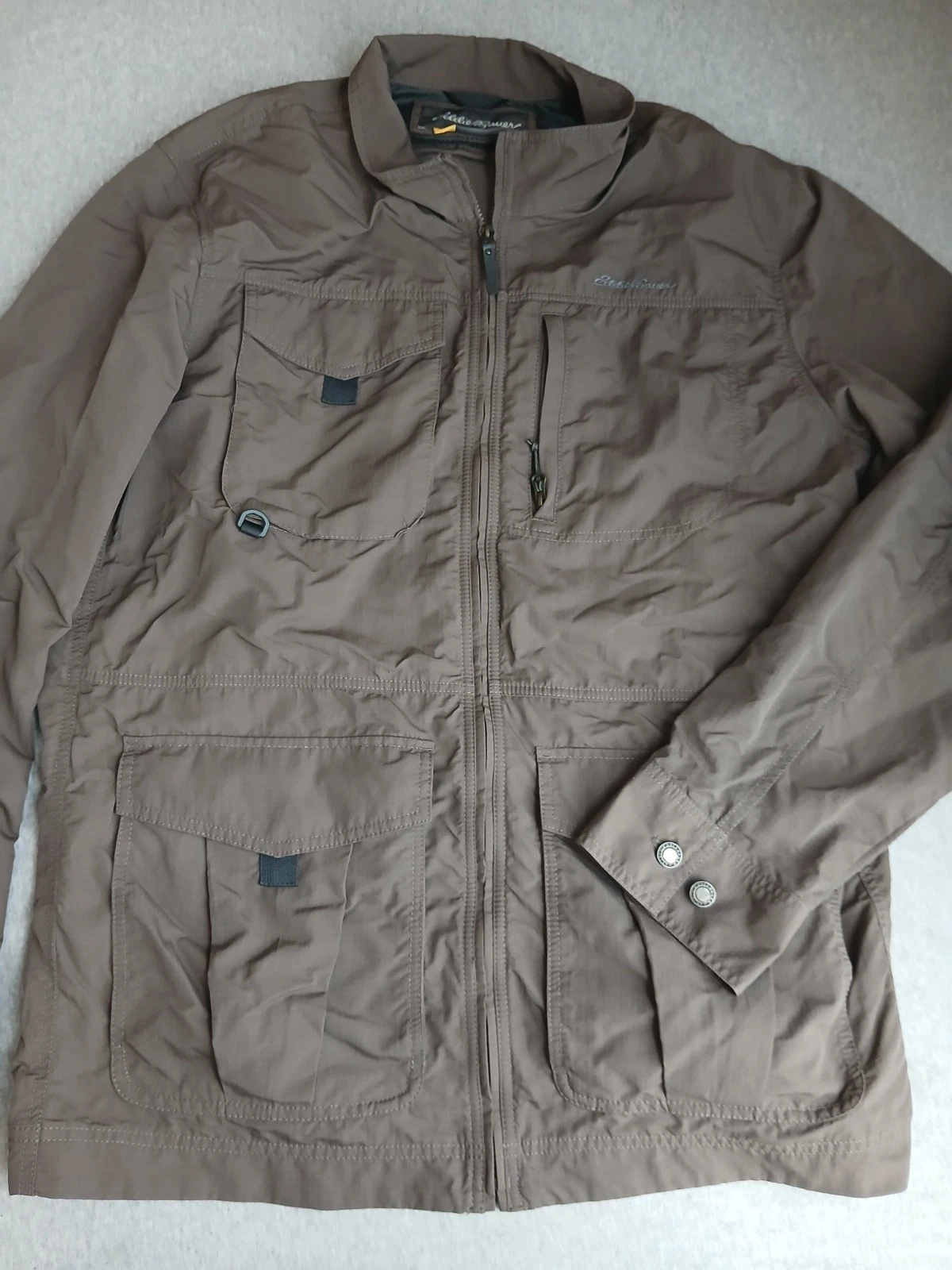 Eddie Bauer Jacket Mens XL Tall Travex Fishing Outdoor Work Utility Travel