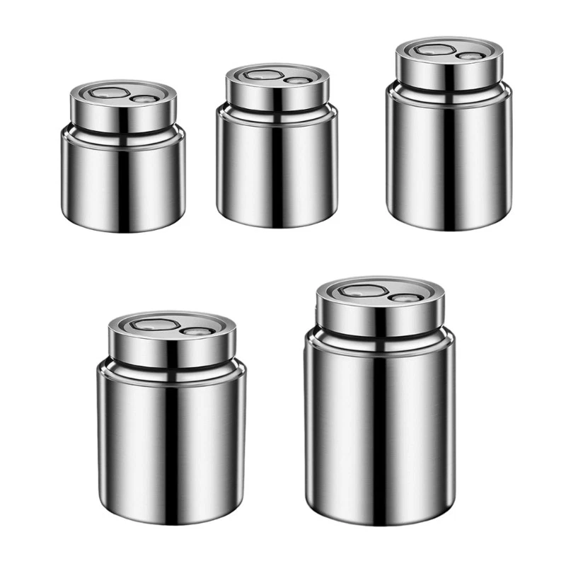 Duals Valves Stainless Steel Storage Canister For Teas Coffee Dry