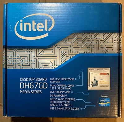 *BRAND NEW *OPEN BOX * Intel DH67GD , LGA 1155 DDR3 Motherboard With I/O Shield