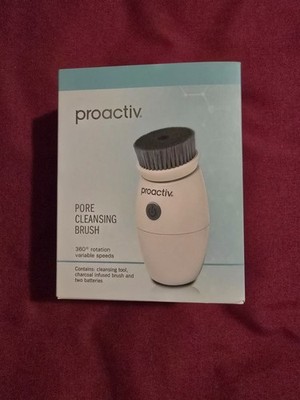 Proactiv Pore Cleansing Brush Charcoal Infused Face Brush 360 Rotation Brand New