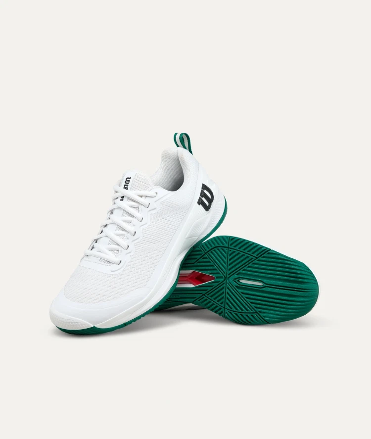 Zapatillas Tenis Wilson Rush Pro 4.5 Para Hombre Blancas Aventurina Cancha Talla 7.5 Foto 3 de 4