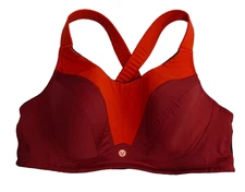 44DD LIVI Active Lane Bryant Max Support Wicking Underwire Sports Bra 44E Red