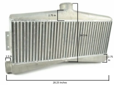 Treadstone Twin Turbo TRTTC9 Intercooler 1300HP 25