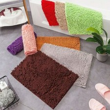 40 60cm Chenille Bathroom Carpet Mat Anti-slip Doormat Rug Bedroom Floor Mat Rug