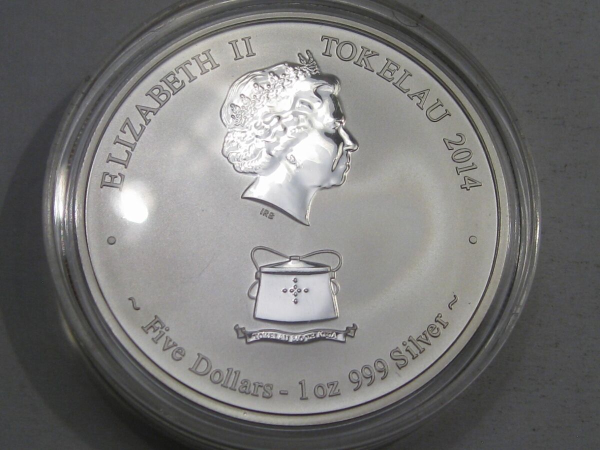 TOKELAU YEAR OF THE HORSE 銀貨2014 SILVER Tokelau 2014 Silver $5 Coin 