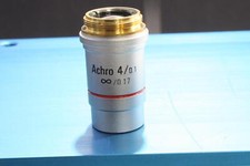 USED Leica Microscope Achro Objective Lens 438 Achro 4X/0.1 SKU 219933