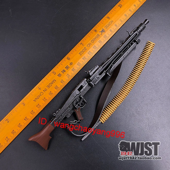 1/6 Scale Wwii German Mg-42 Machine Gun for 12" Action Figure Body Model Foto 3 de 4