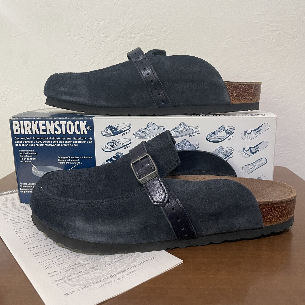 Birkenstock Eaton suede Blue Size Men display picture 2