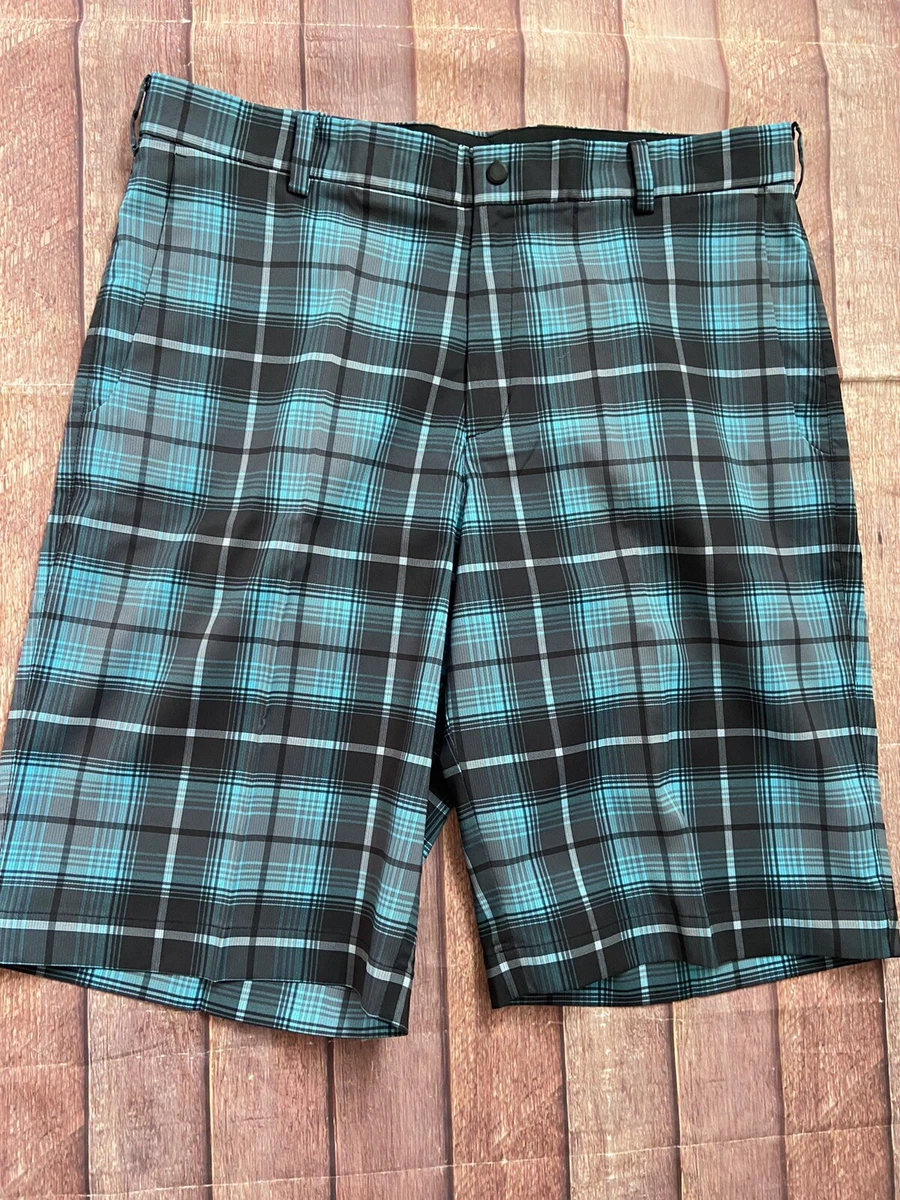 Nike Golf tour performance Shorts Dri Fit black turquoise Blue