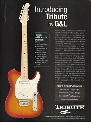 G&L Tribute ASAT Special Premium electric guitar 2003 advertisement 8 x 11 ad
