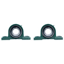  2 UCP208-24 Solid Base Pillow Block Bearing 1-1/2" Bore Self Aligning 2 Bolt