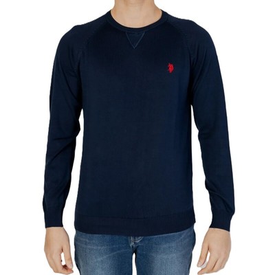 Maglia girocollo Uomo Polo Maglione Lin 67603 Blu scuro - Main Image