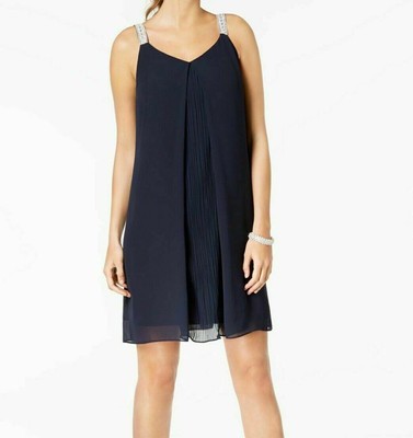 msk navy blue dress