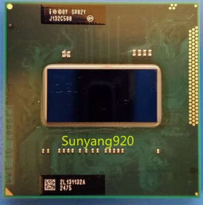 Intel Core i7-2630QM Quad Core 2.0GHz 6MB G2 988 Mobile CPU Processor SR02Y