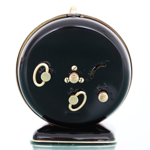 LUMEN Alarm Mantel Clock Vintage RED Copper! 1960s Restored & SERVICED!! Germany - Picture 9 of 24