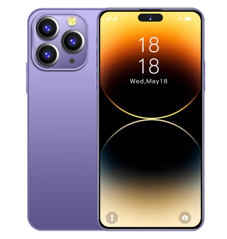 New Unlock Dual SIM I14 Pro MAX Smartphone Android Large Screen 6.8in 16GB+1TB - Image 3 of 4