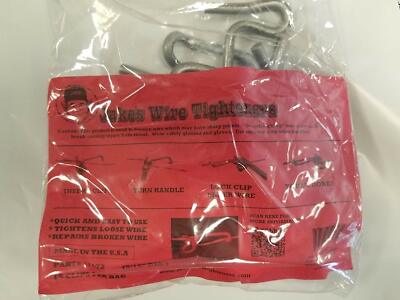 Jakes Wire Tighteners - Bag of 15 5/16'' Clips  Fix Fence Fast.  Includes HANDLE!