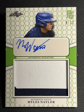 2021 Leaf Perfect Game PATCH ROOKIE AUTO Myles Naylor 6/10