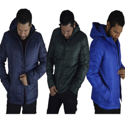 Herrenjacke leicht gepolstert gesteppt Puffermantel Reißverschluss Taschen Premium Qualität 