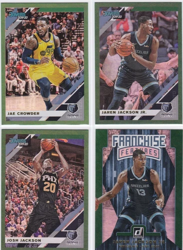2019/20 Donruss Lot MEMPHIS GRIZZLIES Green Flood (4) w/ Jaren Jackson Jr