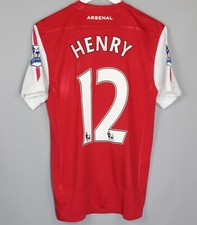 ARSENAL LONDON 2011/2012 HOME FOOTBALL SHIRT JERSEY NIKE CENTERARY #12 HENRY