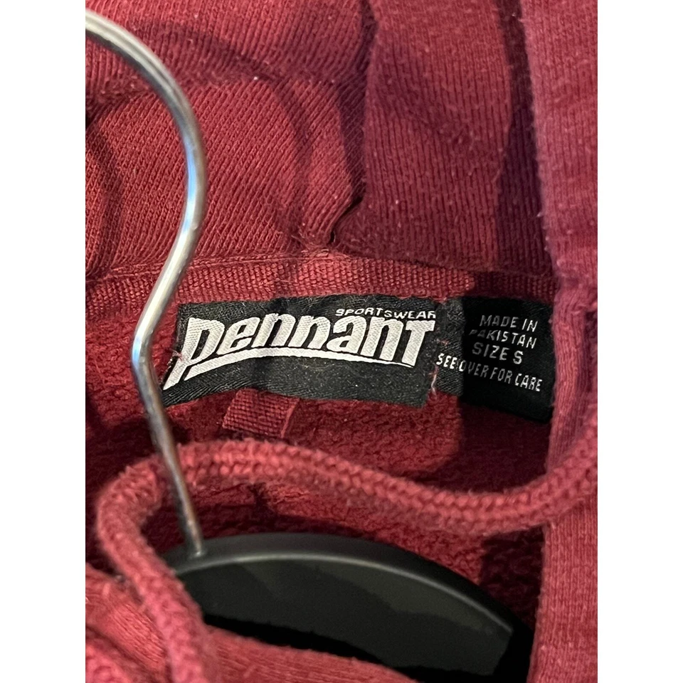 Sudadera con Capucha Banderín Pescador Comercial Borgoña Para Hombre M Foto 3 de 3