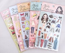 Takeart Girls Collection OR Hellow Girls Dress-Up PVC Sticker Sheet U Choose 