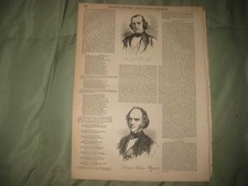 ANTIQUE 1855 WILLIAM CULLEN BRYANT POET EDITOR PRINT S S PRENTISS QUCK MEDICINE