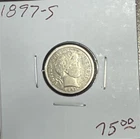 1897 S Barber Dime Fine Details Cleaned