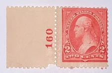 Travelstamps: 1895 US Stamps Scott #267, Mint, Original Gum MOGH Numbered Single