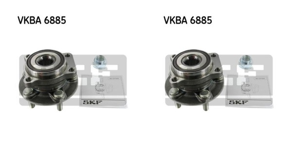 SKF 2X Radnabe Radlagersatz Vorderachse FüR Subaru Forester XV SH SJ SG SH-image