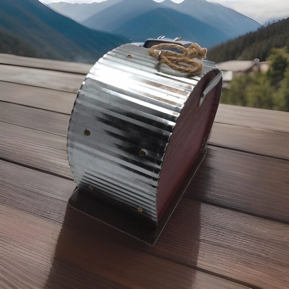 VALENTINE LOVE SHACK WOOD & METAL MOTOR HOME BIRD HOUSE FARMHOUSE RUSTIC COUNTRY - Image 4 of 4