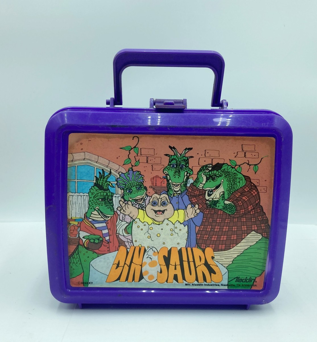 Purple Plastic Disney Dinosaurs Lunchbox Jim Hanson Aladdin | eBay