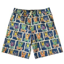 Psycho Bunny Swim Trunks Boys 18 20 Blue Shorts Bunnies