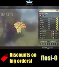 6IV Shiny Alpha Vulpix Max Effort Level Pokemon Legends Arceus