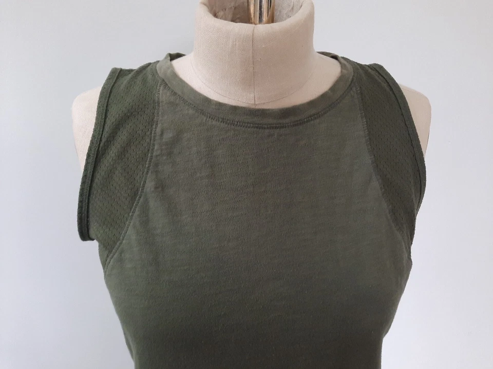 St. John's Bay Active Size S Sleeveless Top T-Shirt Dark Green Drawstring Bottom - Изображение 2 из 4