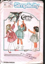6770 Vintage Simplicity Sewing Pattern Girls Cinderella Dress Party Church OOP