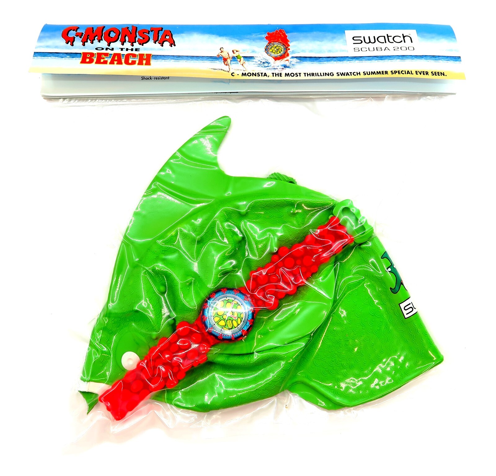 Swatch Scuba C-MONSTA ON THE BEACH SDZ101 Limited Edition Watch Set #19878