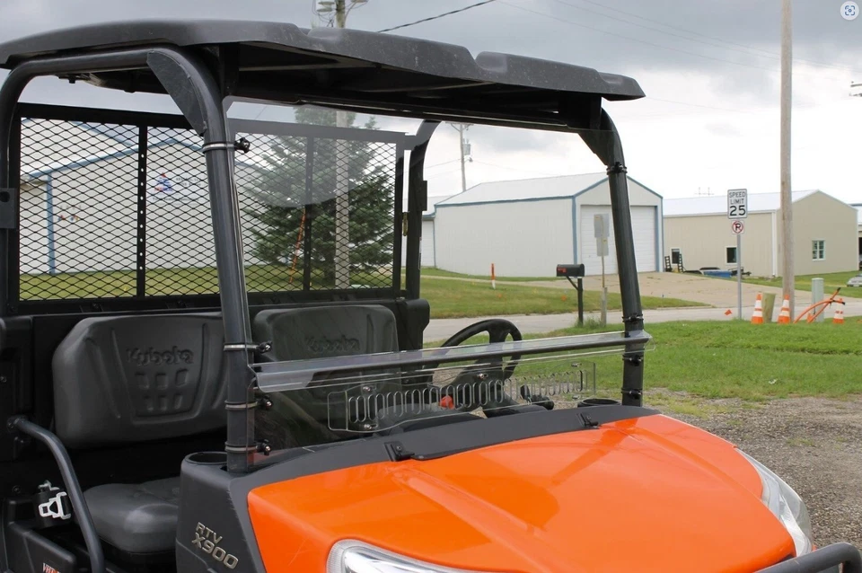 KUBOTA SIDEKICK RTV-XG850 MAX-FLO VENTED 2-PIECE WINDSHIELD SALE! - Image 2 of 3